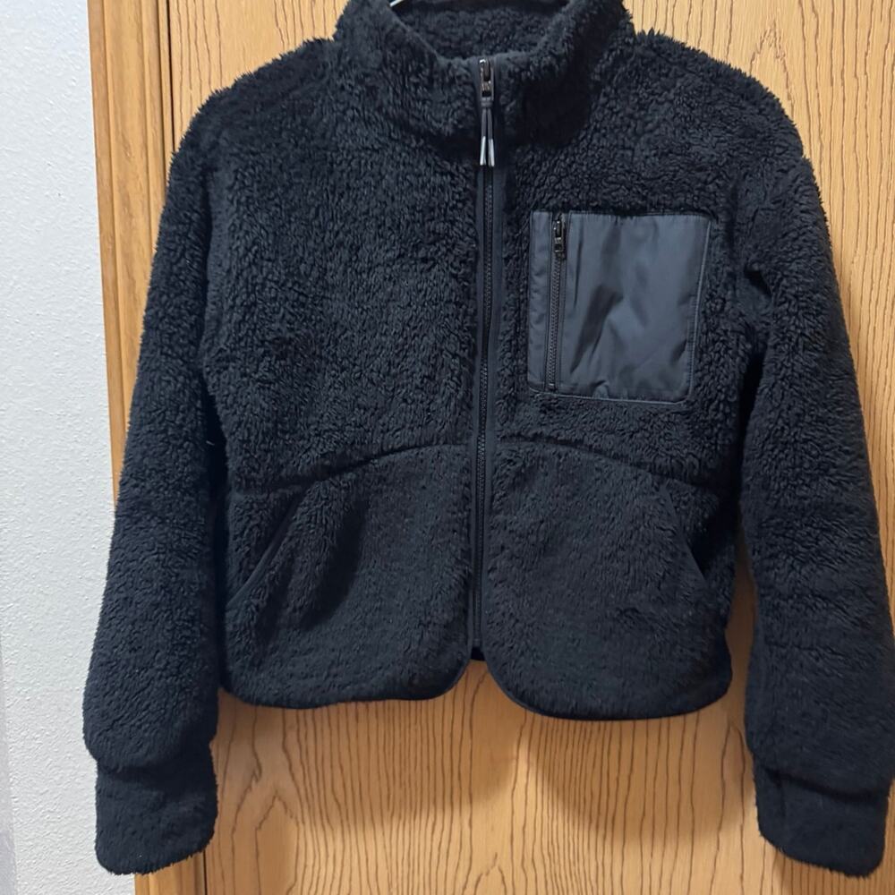 Athleta girls teddy bear jacket size 12